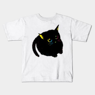 Cute black kitten Kids T-Shirt